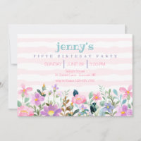 Fiesta de Cumpleaños de Flores de Jardín