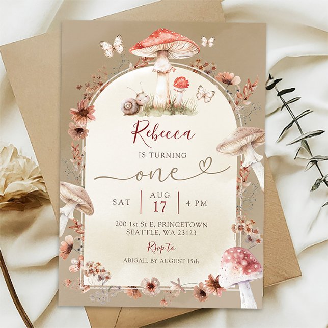 Invitación Fiesta de cumpleaños de flores silvestres de carac (Subido por el creador)