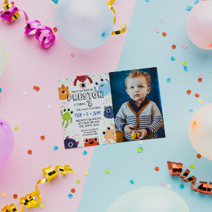 Invitación Fiesta de cumpleaños de foto de un pequeño monstru