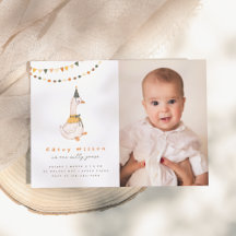 Fiesta de cumpleaños de foto de una tonta goosa