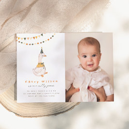 Invitación Fiesta de cumpleaños de foto de una tonta goosa