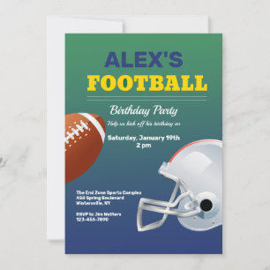Invitación Fiesta de Cumpleaños de Fútbol