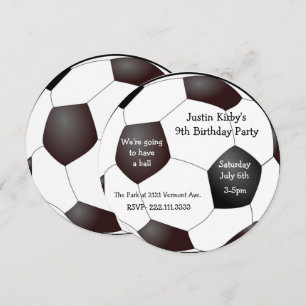 Invitación Fiesta de cumpleaños de fútbol