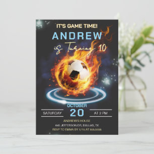 Invitación Fiesta de Cumpleaños de Fútbol
