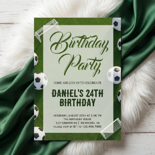 Invitación Fiesta de Cumpleaños de Fútbol