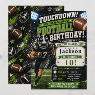 Invitación Fiesta de cumpleaños de fútbol