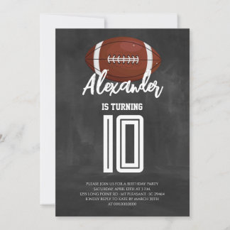 Invitación Fiesta de Cumpleaños de Fútbol en Pizarra