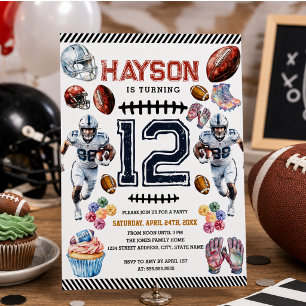 Invitación Fiesta de Cumpleaños de Fútbol para Niños