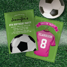Invitación Fiesta de Cumpleaños de Fútbol para Niños | Jersey