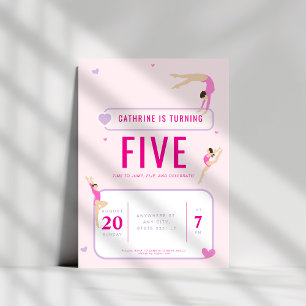 Invitación Fiesta de cumpleaños de Gimnasia Rosa