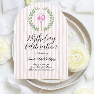Invitación Fiesta de cumpleaños de golf