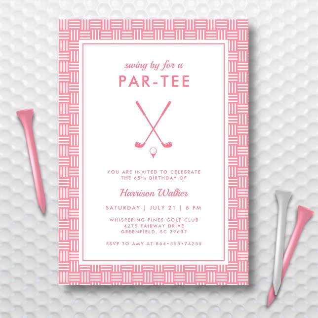 Invitación Fiesta de cumpleaños de golf para ella a cualquier (Subido por el creador)