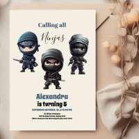 Fiesta de cumpleaños de guerreros de Ninja