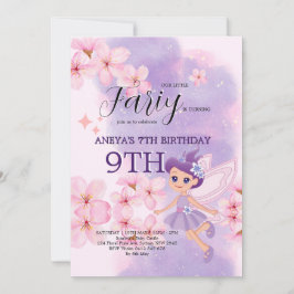 Invitación Fiesta de Cumpleaños de Hada Princesa Caprichosa