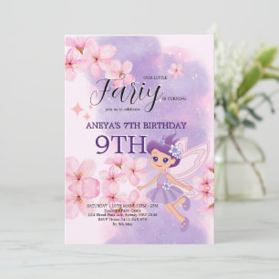 Invitación Fiesta de Cumpleaños de Hada Princesa Caprichosa