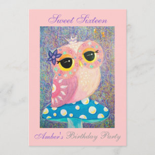 Invitación Fiesta de cumpleaños de hadas de princesa Sweet