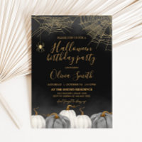 Fiesta de cumpleaños de Halloween de la Araña de C
