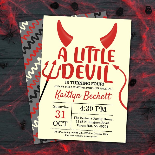 Invitación Fiesta de cumpleaños de Halloween de la Edad del P (Subido por el creador)