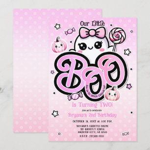 Invitación Fiesta de cumpleaños de Halloween del pequeño fant