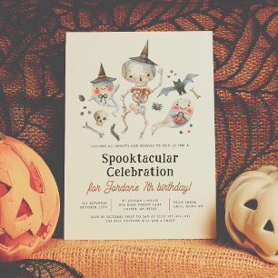 Invitación Fiesta de cumpleaños de Halloween en Spooktacular