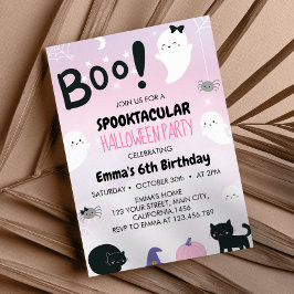 Invitación Fiesta de cumpleaños de Halloween en Spooktacular