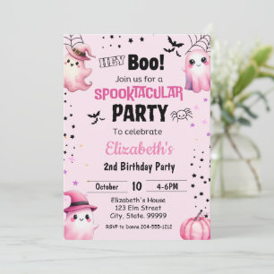 Invitación Fiesta de cumpleaños de Halloween en Spooktacular