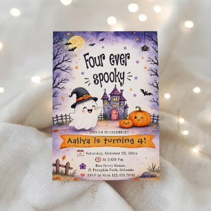Invitación Fiesta de cumpleaños de Halloween espeluznante par