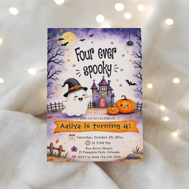 Invitación Fiesta de cumpleaños de Halloween espeluznante par (Subido por el creador)
