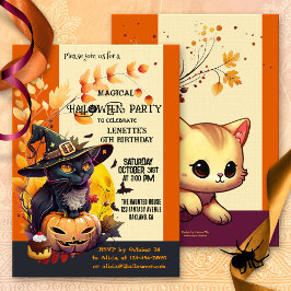 Invitación Fiesta de cumpleaños de Halloween para niños bruto