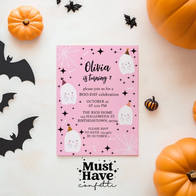 Invitación Fiesta de cumpleaños de Halloween para niños encie (Subido por el creador)