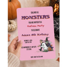 Fiesta de cumpleaños de Halloween para niños Hallo