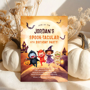 Invitación Fiesta de cumpleaños de Halloween Spooktacular
