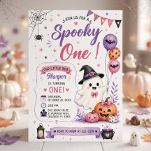 Fiesta de cumpleaños de Halloween Spooky One
