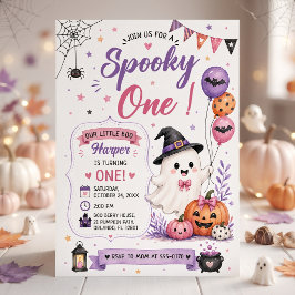 Invitación Fiesta de cumpleaños de Halloween Spooky One