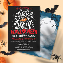 Fiesta de cumpleaños de Halloween Trick or Treat 