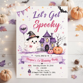 Invitación Fiesta de Cumpleaños de Halloween Vamos a Asustar