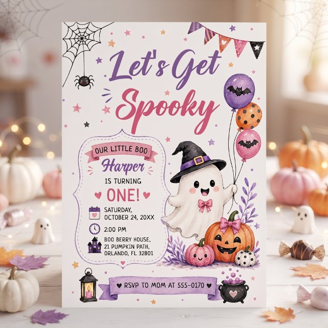Invitación Fiesta de Cumpleaños de Halloween Vamos a Asustar (Subido por el creador)
