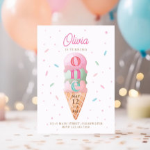 Fiesta de cumpleaños de helado crema dulce