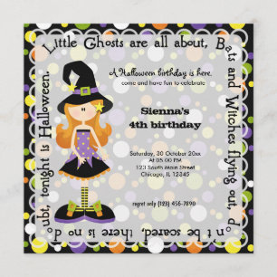 Invitación Fiesta de cumpleaños de Hocus Pocus