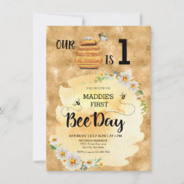 Invitación Fiesta de cumpleaños de Honey Bee