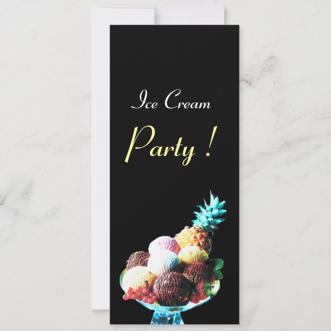 INVITACIÓN FIESTA DE CUMPLEAÑOS DE ICE CREAM (Anverso)