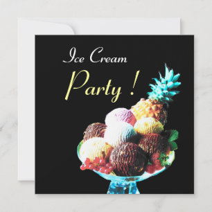INVITACIÓN FIESTA DE CUMPLEAÑOS DE ICE CREAM