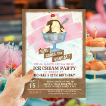 Fiesta de cumpleaños de Ice Cream | Aquí viene el