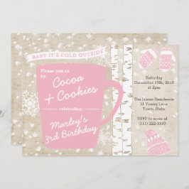 Invitación Fiesta de cumpleaños de invierno de chocolate cali