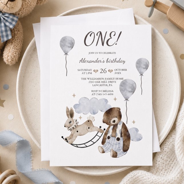 Invitación Fiesta de cumpleaños de juguetes antiguos para niñ (Subido por el creador)