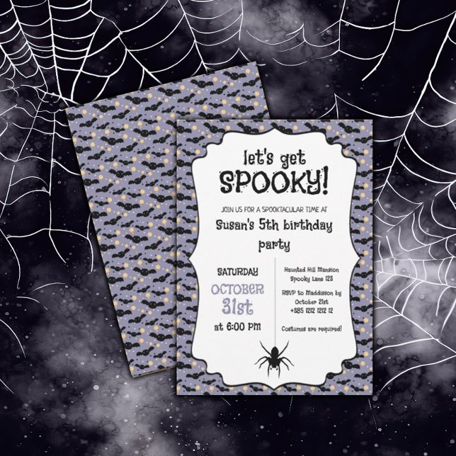 Invitación Fiesta de cumpleaños de Kawaii Halloween (Subido por el creador)