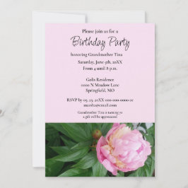 Invitación Fiesta de cumpleaños de la abuela