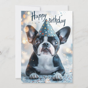 Invitación Fiesta de cumpleaños de la cachorro del Terrier de