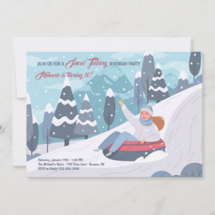 Invitación Fiesta de Cumpleaños de la Canción de Nieve