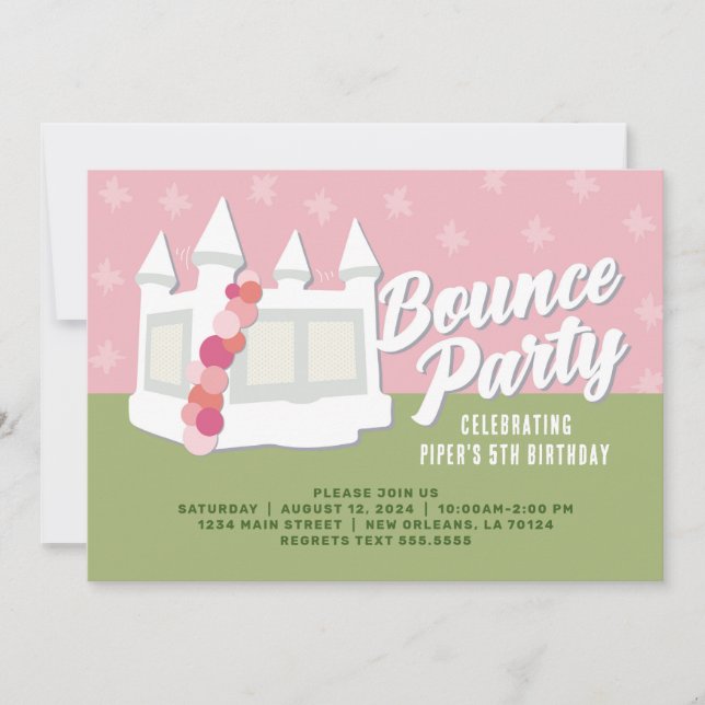 Invitación Fiesta de cumpleaños de la casa de Bonza (Anverso)